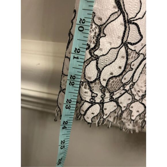 Zara Basic Lace Overlay Wide-Leg Cropped Pants Medium Floral - Picture 11 of 11